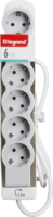 Legrand 694557 230V Elosztó 6 aljzatos 1.5m - Fehér/Szürke
