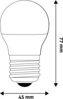 Avide LED Mini G45 izzó 6,5W 806lm 4000K E27 - Természetes fehér