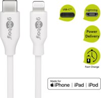 Goobay 39446 USB-C apa 2.0 - Lightning apa Adat és töltőkábel - Fehér (1m)