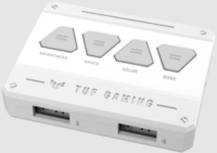 Asus TUF Gaming TF120 ARGB 120mm PWM Rendszerhűtő - Fehér (3db/csomag)