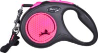 Flexi New Neon S/5m Csévélő szalagos kutyapóráz - Rózsaszín