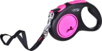 Flexi New Neon S/5m Csévélő szalagos kutyapóráz - Rózsaszín