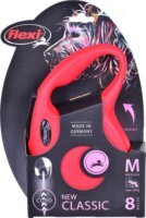 Flexi New Classic M/8m Csévélő szalagos kutyapóráz - Piros