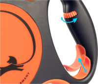 Flexi Xtreme M/5m Csévélő szalagos kutyapóráz - Narancssárga