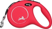 Flexi New Classic M/5m Csévélő szalagos kutyapóráz - Piros