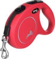 Flexi New Classic M/5m Csévélő szalagos kutyapóráz - Piros