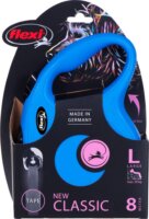 Flexi New Classic L/8m Csévélő szalagos kutyapóráz - Kék