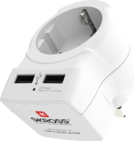 Skross 1500280 EU/2x USB -> UK 250V Utazó adapter