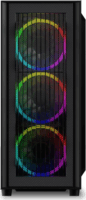 Sharkoon RGB Wave Számítógépház - Fekete