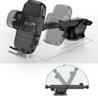 Tech-Protect V3W-D/B FN0469 Mobiltelefon autós tartó - Fekete