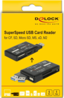 Delock 91758 USB 3.0 Külső kártyaolvasó