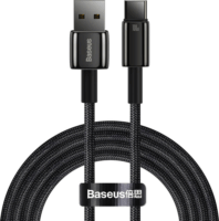 Baseus Tungsten Gold USB-A apa - USB-C apa 2.0 Adat és töltőkábel - Fekete (2m)