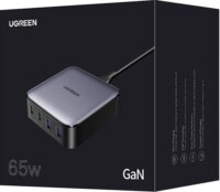 Ugreen CD327 Nexode 2x USB-C / 2x USB-A Hálózati töltő - Szürke (65W)