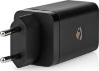 Nedis 2x USB-C / USB-A Hálózati töltő - Fekete (65W)