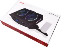 Modecom MC-CF21 RGB 17" Laptop hűtőpad - Fekete