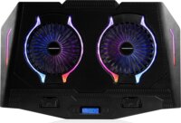 Modecom MC-CF21 RGB 17" Laptop hűtőpad - Fekete