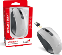 Genius NX-8008S Wireless Egér - Fehér/Szürke
