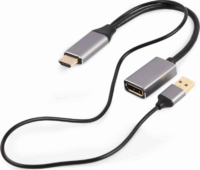 Gembird A-HDMIM-DPF-02 HDMI/USB apa - DisplayPort anya Adapter