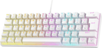 Rampage Plower K60 Mechanikus (Blue Switch) Vezetékes Gaming Billentyűzet (Fehér) - Angol (US)