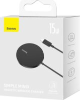Baseus Simple Mini3 Vezeték nélküli töltő - Fekete (5V / 2A)