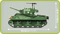 Cobi Sherman M4A3E2 Jumbo tank 720 darabos építő készlet