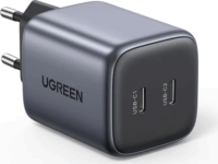 Ugreen Nexode 2x USB-C Hálózati töltő - Szürke (45W)