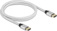 Delock 85366 HDMI - HDMI 2.1 Kábel 1m - Ezüst