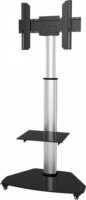 Techly 108903 37"-70" LCD TV/Monitor gurulós tartó - Ezüst