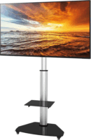 Techly 108903 37"-70" LCD TV/Monitor gurulós tartó - Ezüst