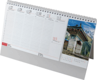Realsystem 320 x 155mm 2023-as álló asztali naptár - Hegyek