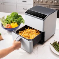 Cosori CAF-P583S-AEUR Dual Blaze 6,4L Forrólevegős fritőz - Szürke