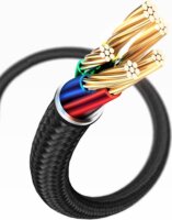 Mcdodo CA-7460 USB-A apa - USB-C apa 3.0 Adat és töltő kábel - Fekete (0.2m)