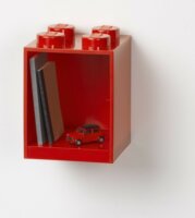 LEGO Brick 4 Fali polc - Piros
