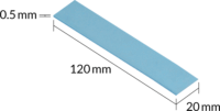 Arctic TP-3 Hővezető lap 120x20x0,5mm (4db/csomag)