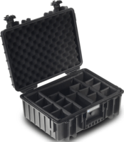 B&W Type 5000 Fotós bőrönd elválasztókkal - Fekete