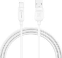 Recci RCL-P200W USB-A apa - Lightning apa Adat és töltő kábel - Fehér (2m)