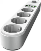 ColorWay CW-CHE44W 220V Elosztó 4 aljzatos 2m - Fehér