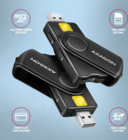 Axagon CRE-SMP2A Multi USB 2.0 ID card kártyaolvasó