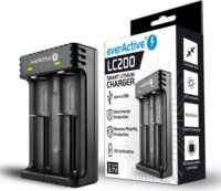 EverActive LC-200 2x AA/AAA Li-ion Akkumulátor töltő