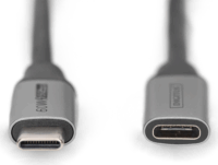 Digitus DB-300230-010-S USB-C apa - USB-C anya 3.0 Hosszabbító kábel - Fekete (1m)