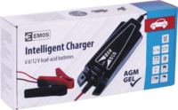 Emos N1014 Autó akkumulátor töltő 6V/12V Fekete