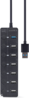 Gembird UHB-U3P1U2P6P-01 USB Type-A 3.1 HUB (7 port)