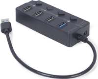 Gembird UHB-U3P1U2P3P-01 USB Type-A 3.1 HUB (4 port)