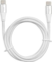 iBox IKUTC2W USB-C apa - USB-C apa 2.0 Adat és töltőkábel - Fehér (2m)