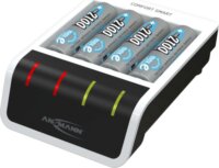 Ansmann Comfort Smart 4x AA/AAA NiMH Akkumulátor gyorstöltő + 4db elem (4x AA - 2100mAh)