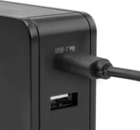 Ansmann 247PD USB-C / USB-A Hálózati töltő - Fekete (45W)