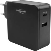 Ansmann 254PD USB-C / USB-A Hálózati töltő - Fekete (60W)