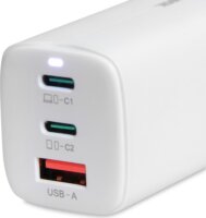 iBox C-65 GaN 2X USB-C / USB-A Hálózati töltő - Fehér (65W)