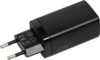 iBox C-65 GaN 2x USB-C / USB-A Hálózati töltő - Fekete (65W)