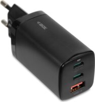 iBox C-65 GaN 2x USB-C / USB-A Hálózati töltő - Fekete (65W)